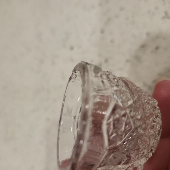 Vintage Miniature Cut Crystal Punch Bowl & 6 Cups - Picture 10 of 10